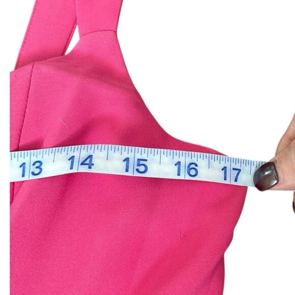 NWT Laundry by Shelli Segal HU05D09 - Ruffled Hem Long Fuschia Dress - Picture 13 of 15